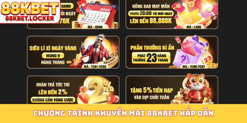 Chương trình khuyến mãi 88KBET hấp dẫn